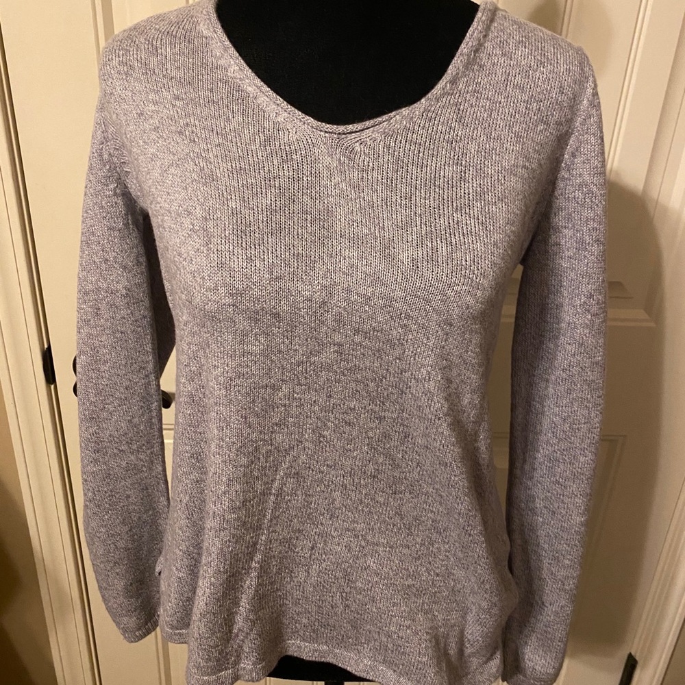 Grey V-neck Sweater